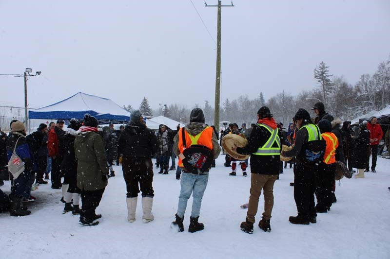At Moccasin Flats, a Ceremonial Healing Fire Was Held